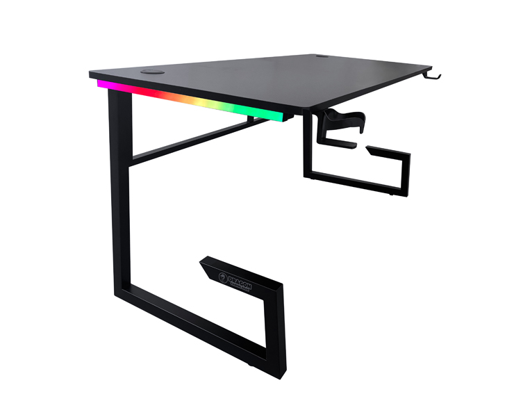 שולחן גיימינג עם תאורת RGB Dragon GPDRA-TGIGA-B