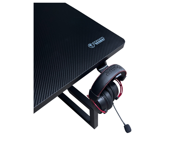 שולחן גיימינג עם תאורת RGB Dragon GPDRA-TGIGA-B